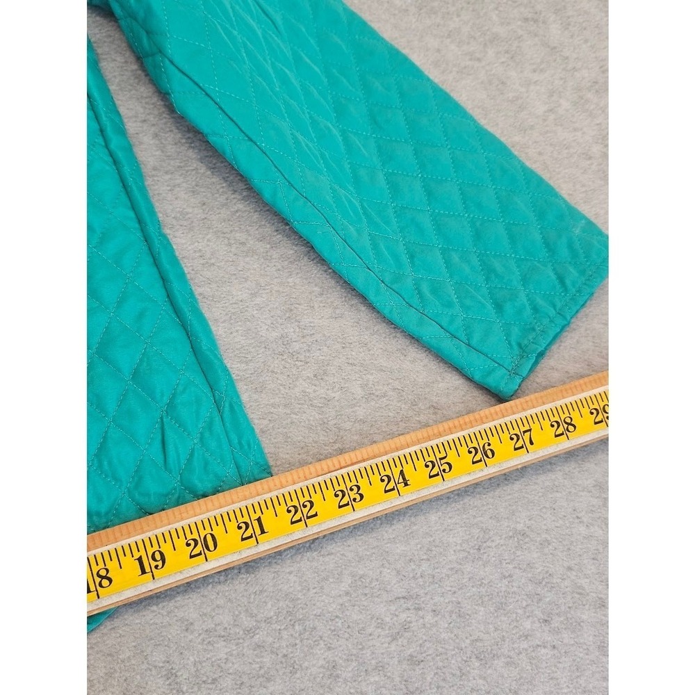 SOUTHERN LADY | Teal Green Quilted Full-Zip Lightweight Jacket - Size S - Picture 12 of 14